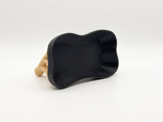 Organic Form Decorative Tray with Branch-Inspired Base
