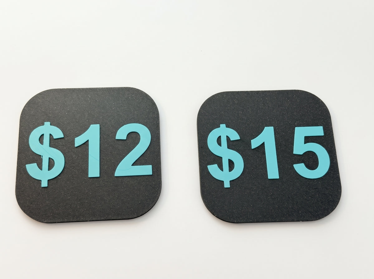 Tabletop Price Signs for Farmers Markets & Craft Fairs