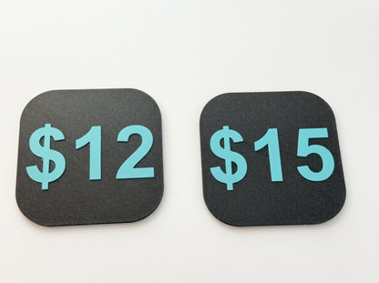 Tabletop Price Signs for Farmers Markets & Craft Fairs